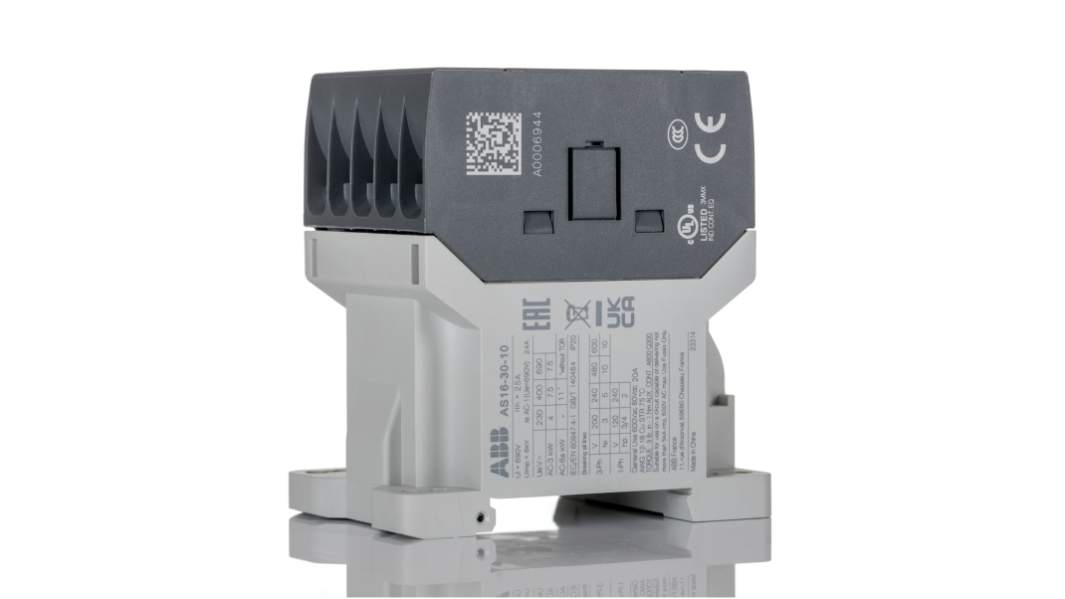 ABB AS16-30-10-26 Contactor, 230 V Coil, 3-Pole, 15.7 A, 7.5 kW, 3NO+1NC