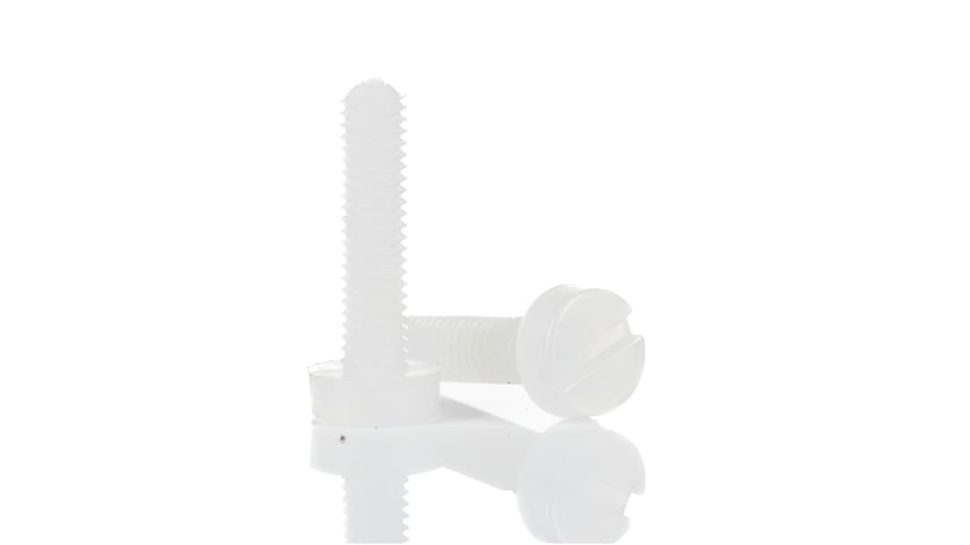 RS PRO, M3 Nylon Thumb Screw, Plain Finish, 10mm