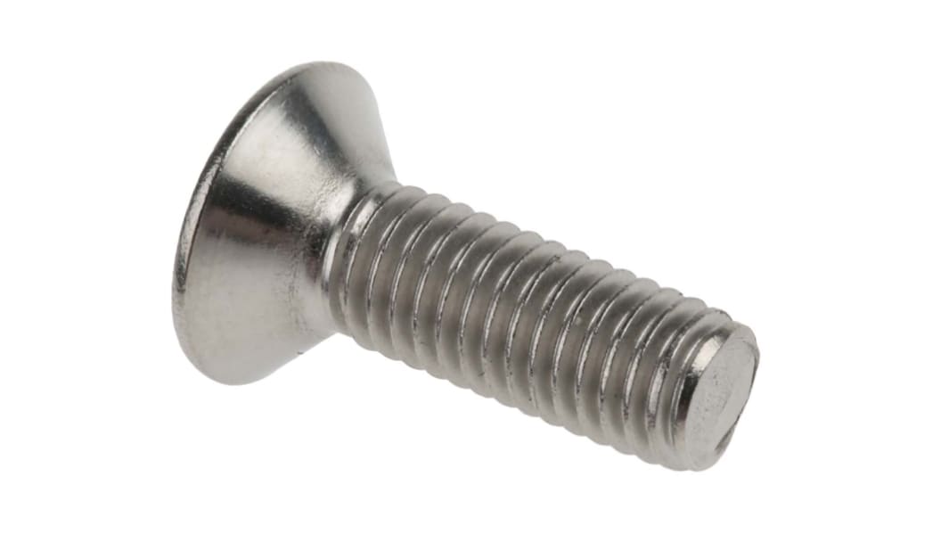 Vis 6 pans à tête fraisée hexagonale, M5 x 16mm, en Acier Inoxydable