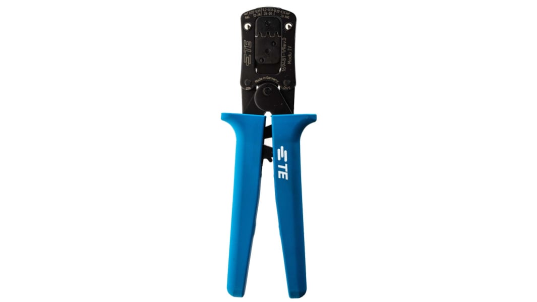TE Connectivity Mini CERTI-LOK Hand Crimpzange, 0.03 → 0.56mm² für AMPMODU IV Steckverbinderkontakte, 202 mm