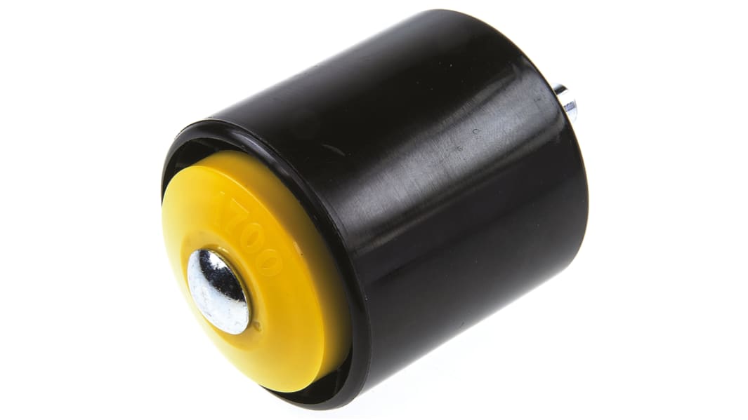 Interroll Polyamide Round Conveyor Roller Plain 50mm Dia. x 65mm L, 30kg Load Capacity, 8mm Spindle, 63mm Overall Length