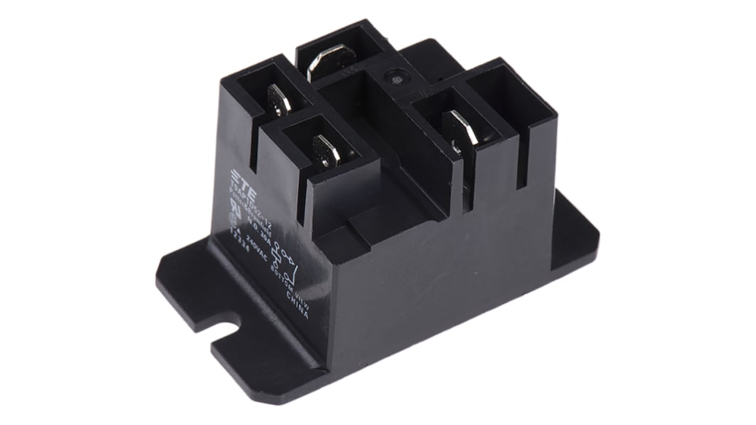 TE Connectivity T9A 12V dc Spule 1-poliger Schließer Steckrelais 30A 144Ω Monostabiles Relais