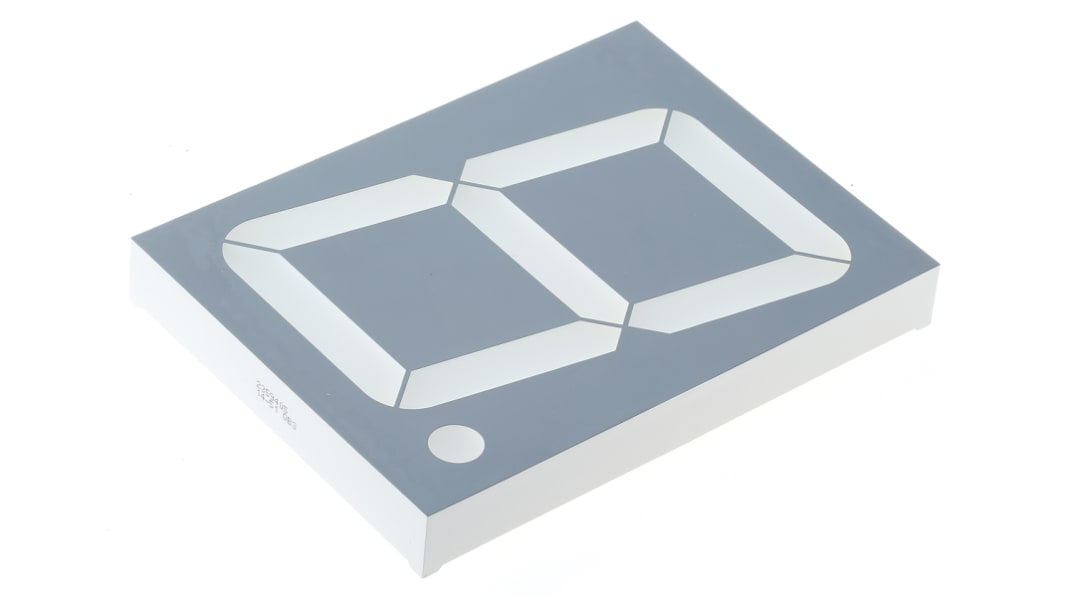 Kingbright LED-Anzeige 7-Segment, Grün 568 nm Zeichenbreite 59.5mm Zeichenhöhe 101mm THT