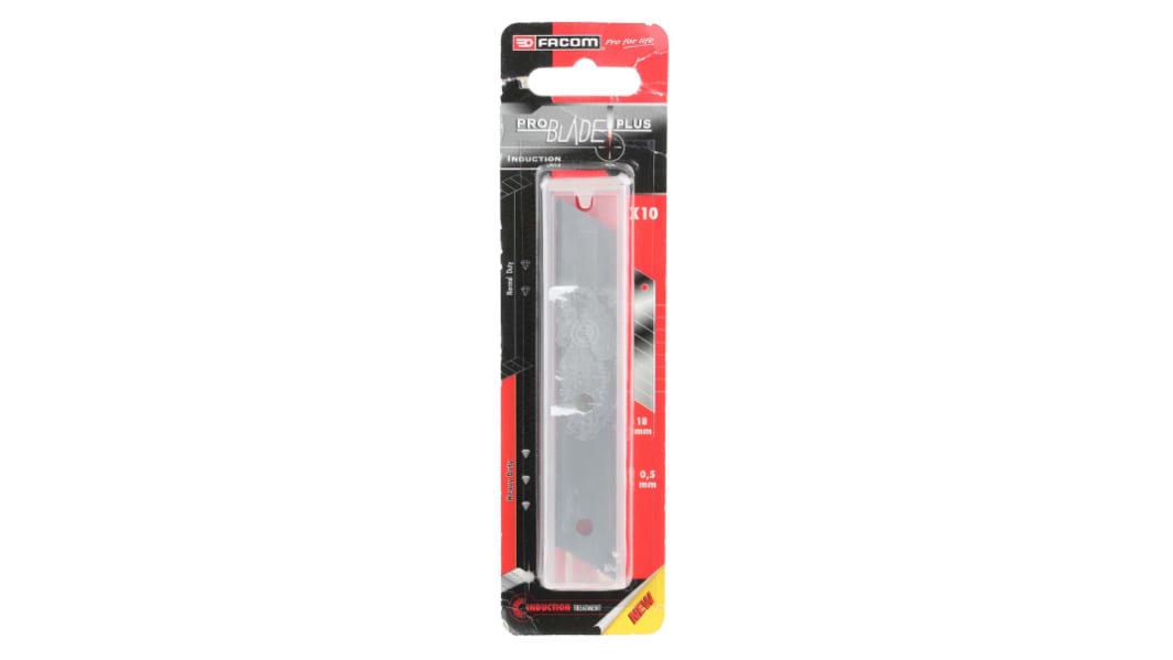 Facom Flat Snap-off Blade 18 mm, 10 per Package