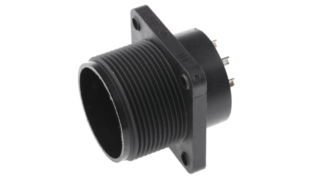 Hirschmann, CM, Polyamide 8 Way Panel Mount MIL Spec Circular Connector PlugBlack, Socket Contacts,Shell Size 20, Screw