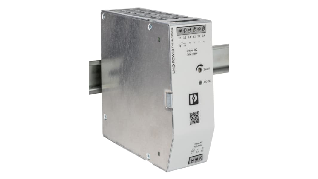 Alimentation pour rail DIN Phoenix Contact, série UNO2-PS/1AC/24DC/240W, 24V c.c.out 10A, 240W