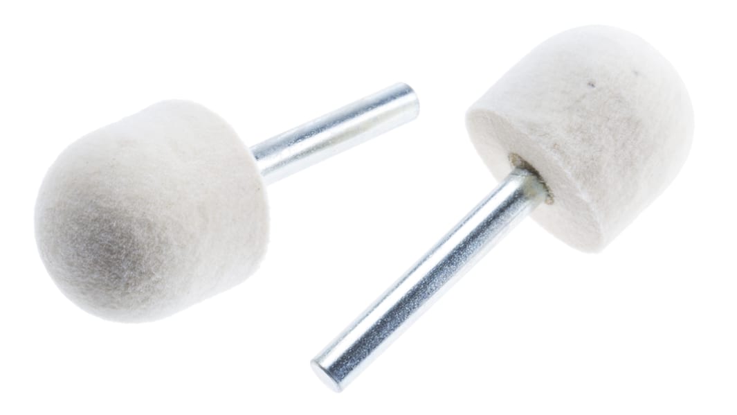 RS PRO 25mm x 6 mm Ball Nose Polishing Bob, 5 Pieces