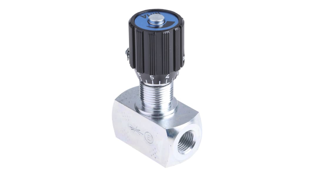 RS PRO Inline Mounting Hydraulic Flow Control Valve, G 1/4, 350bar, 50L/min