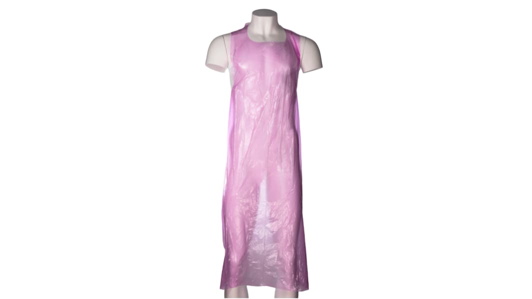 Grembiule monouso RS PRO in LDPE, Unisex, col. Rosa