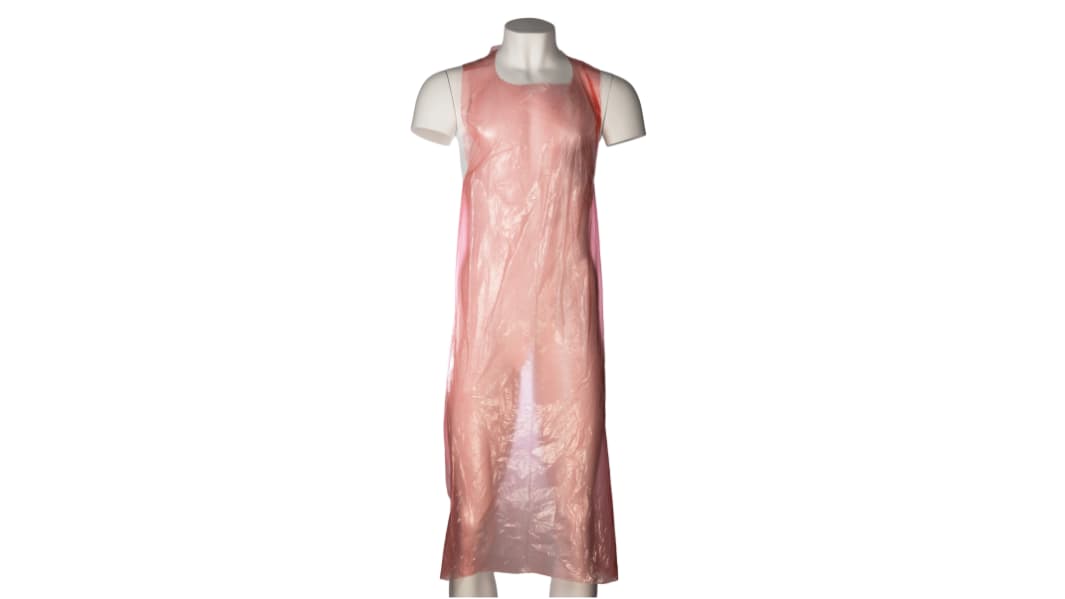RS PRO Red Disposable Apron, 100 Per Box