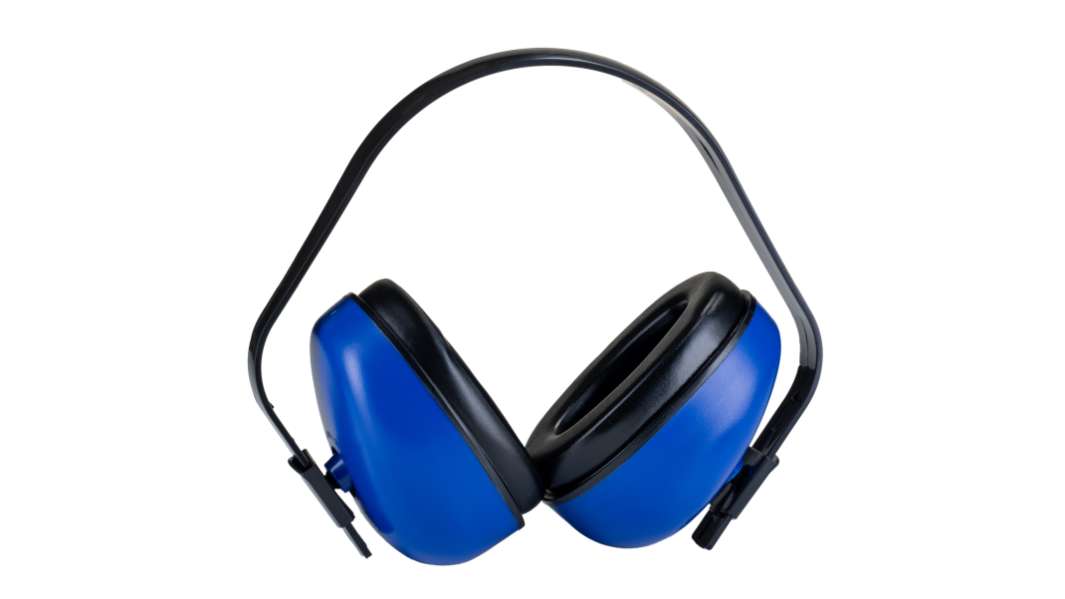RS PRO Ear Defender with Headband, 27dB, Black/Blue