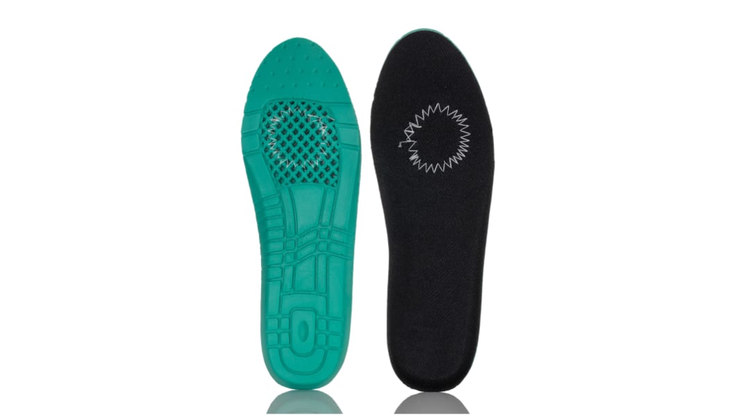 RS PRO Black, Green Insole, Size 5 (UK)
