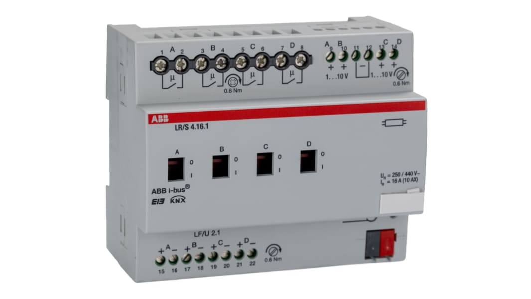 ABB Lighting Controller General Lighting Controller, Light Sensor, DIN Rail Mount, 110 → 230 V ac