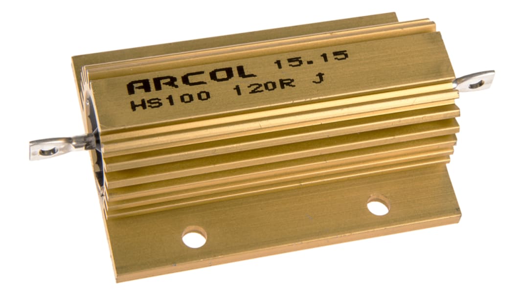 Arcol, 120Ω 100W Wire Wound Chassis Mount Resistor HS100 120R J ±5%