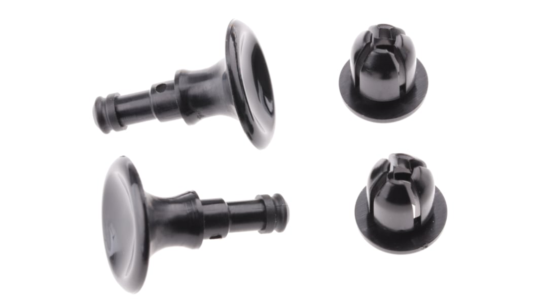 Essentra リベット (スナップ), リベット径：8.2mm, 穴径：8.2mm