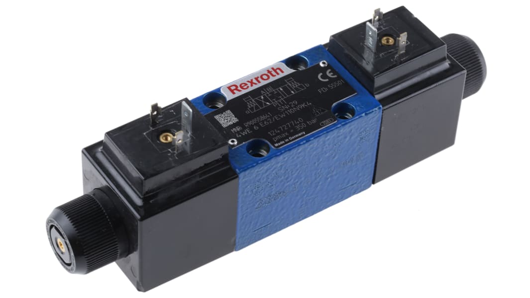Distributeur directionnel Bosch Rexroth, réf R900558641, CETOP 3, tiroir type E, 110V c.a.