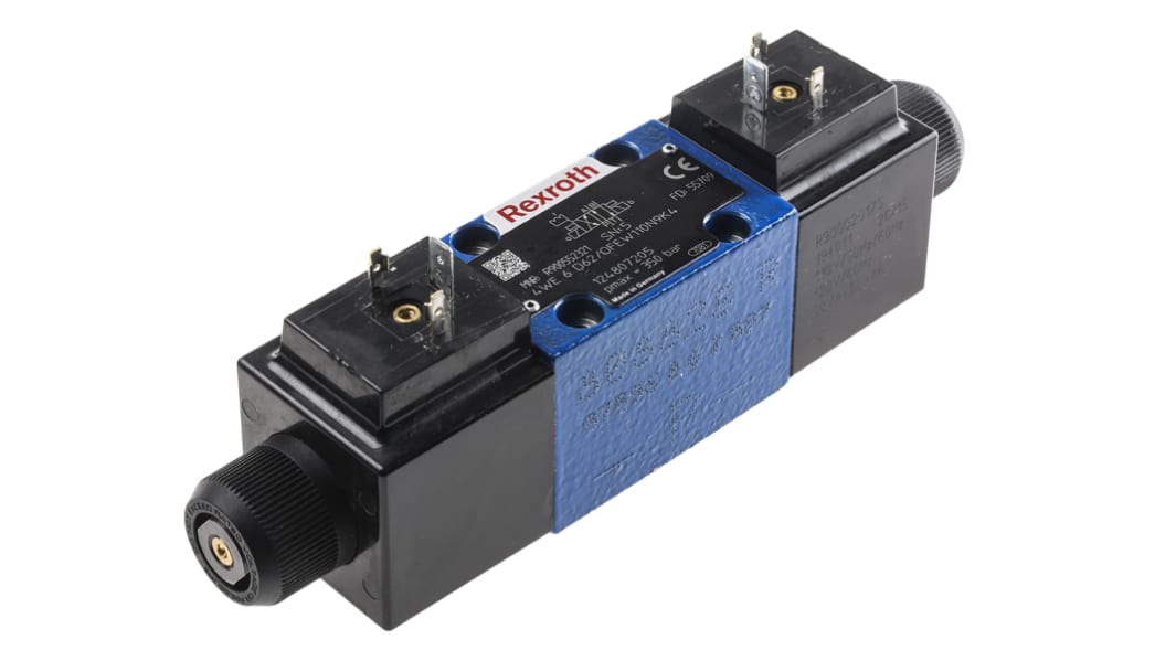 Distributeur directionnel Bosch Rexroth, réf R900552321, CETOP 3, tiroir type D, 110V c.a.