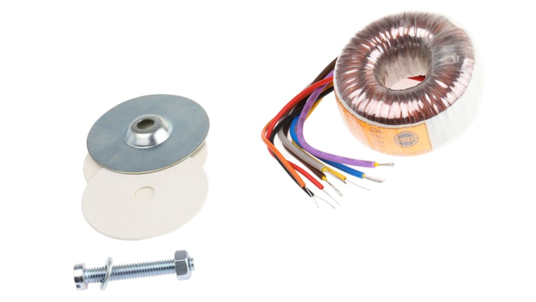 Nuvotem Talema 115 V ac, 230 V ac, 2 x 15V ac Toroidal Transformer, 15VA 2 Output