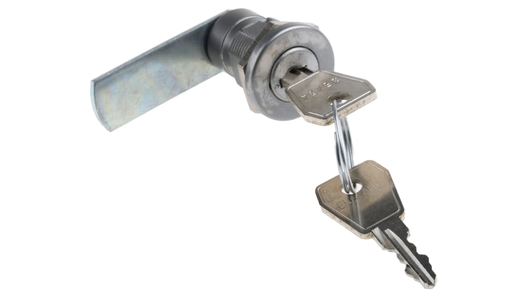 Euro-Locks a Lowe & Fletcher group Company Camlock, 22.6mm Panel-to-Tongue, 19.5 x 16.6mm Cutout, Key Unlock