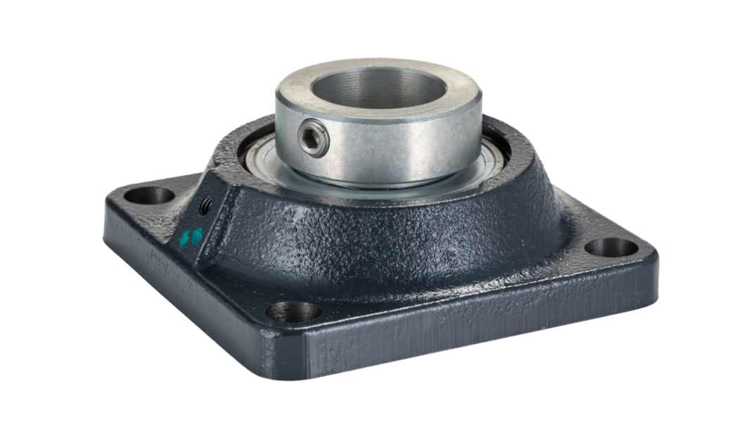 Cuscinetto flangiato INA, 4 fori di montaggio da 11,5 mm, Ø int 30mm, dimensioni 108mm x 46.8mm, in Ghisa