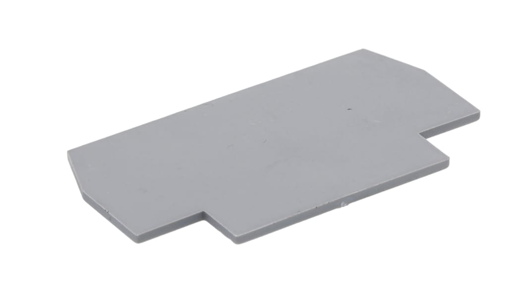 Placa final RS PRO, para usar con Bloques de terminales QE 2.5, RS PRO Q 2.5