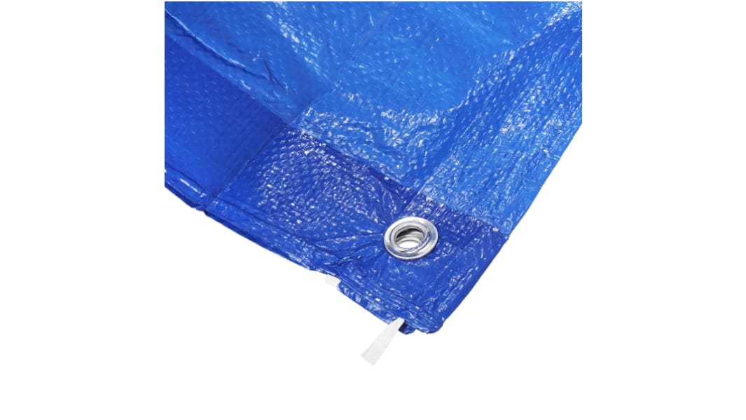 RS PRO Blue Tarpaulin 10m x 6m