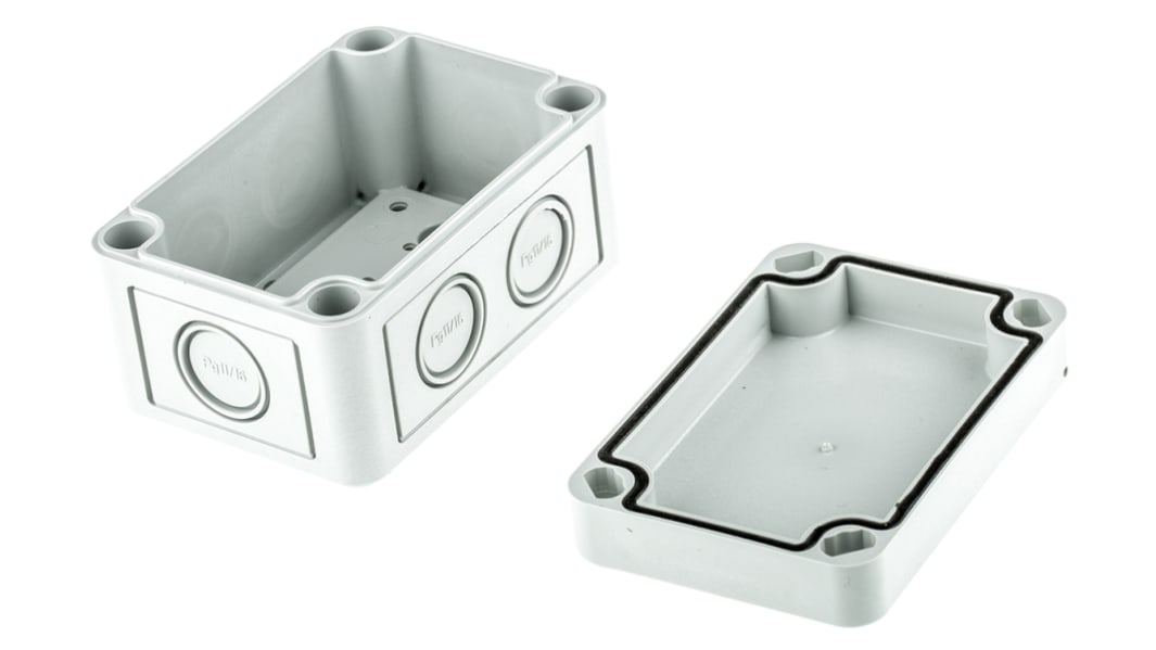 Boîte de jonction en Polycarbonate 94 x 65 x 57mm 6 voies, IP66