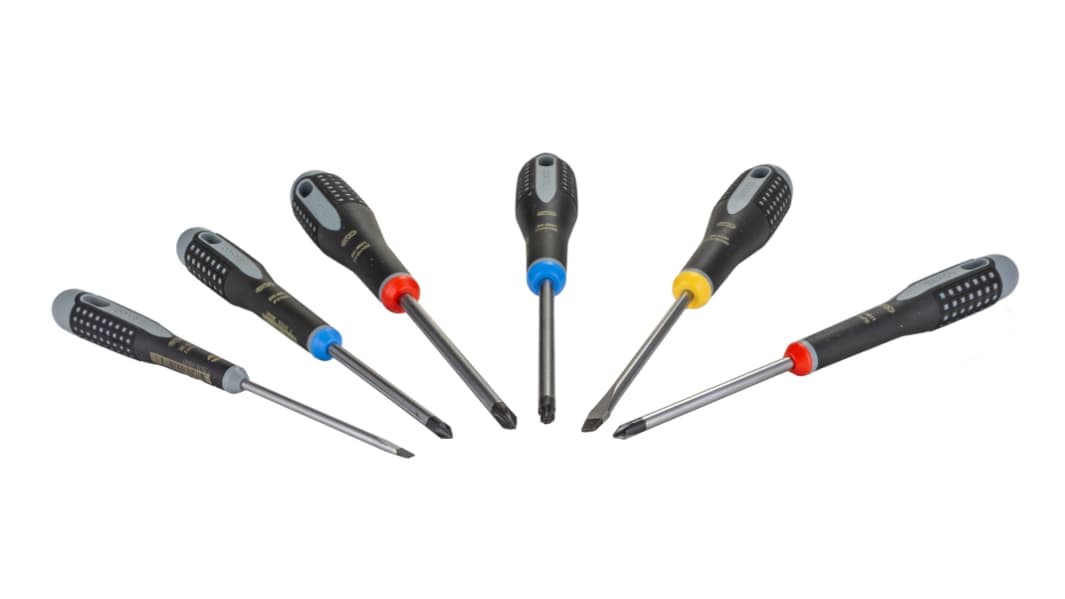 Bahco Phillips; Pozidriv; Slotted Screwdriver Set, 6-Piece