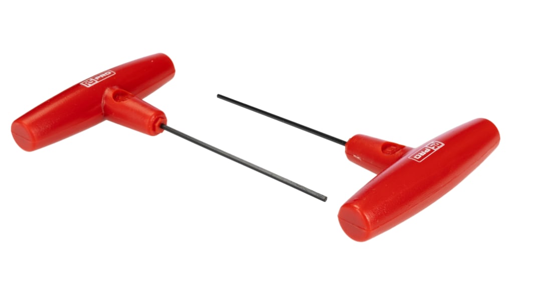 RS PRO 10 piece T Shape Metric Hex Key Set, 2mm