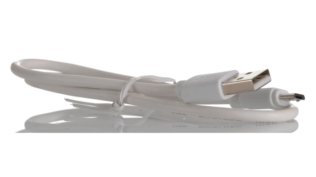 RS PRO USB 2.0, Male USB A to Male Micro USB B, 500mm