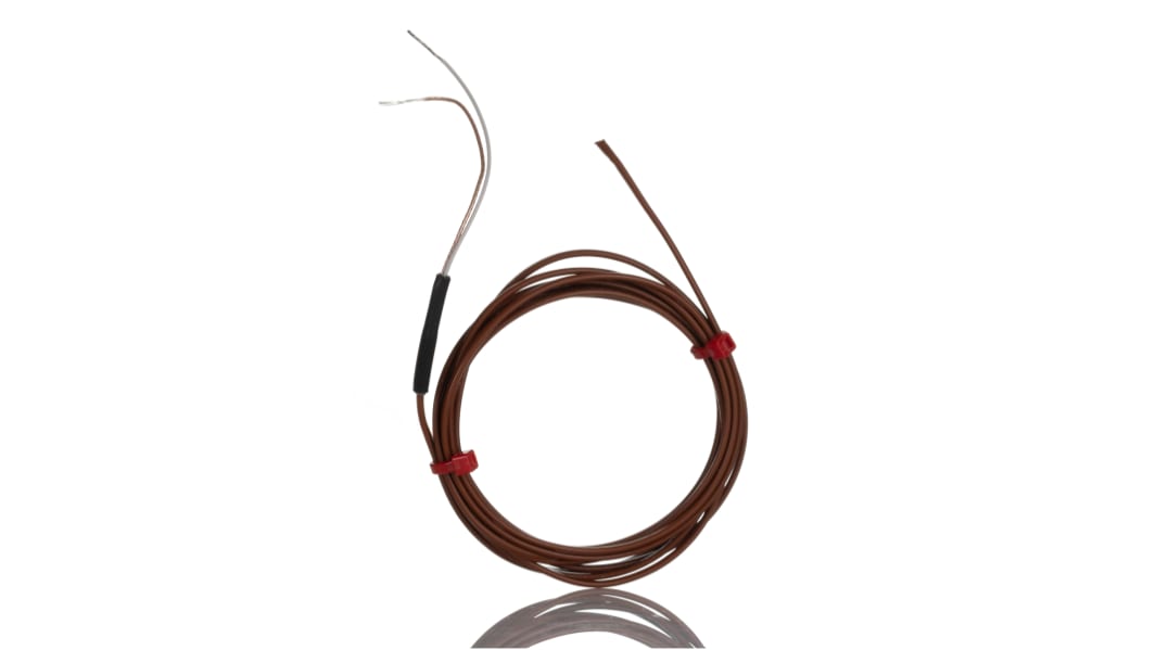 RS PRO Type T Hermetically Sealed Thermocouple 2m Length, 7/0.2mm Diameter, -75°C → +260°C