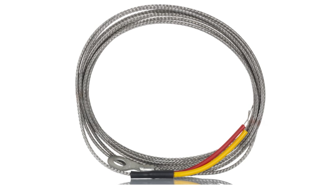 RS PRO Type K Washer Thermocouple 2m Length, 6mm Diameter → +350°C