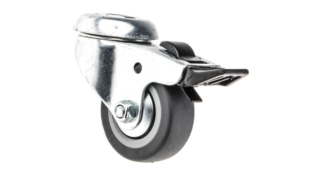 Guitel Hervieu Braked Swivel Castor Wheel, 40kg Capacity, 50mm Wheel