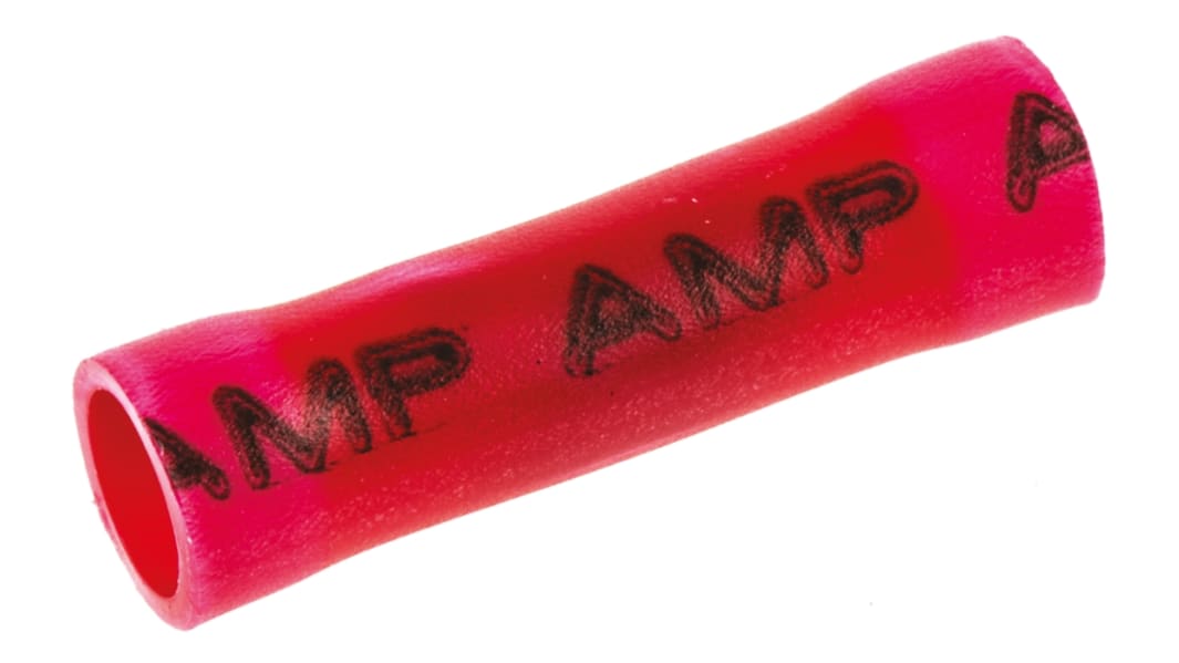 TE Connectivity, PLASTI-GRIP Parallel Splice Connector, Red, Insulated, Tin 22 → 16 AWG