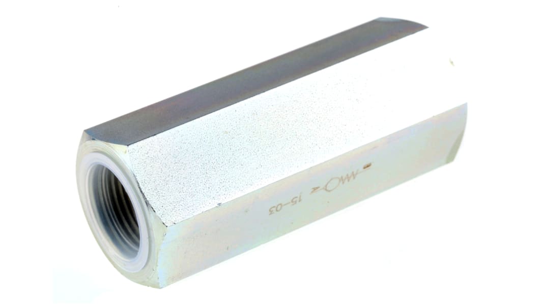 RS PRO Steel Inline Mounting, Hydraulic Check Valve, G 3/4, 80L/min