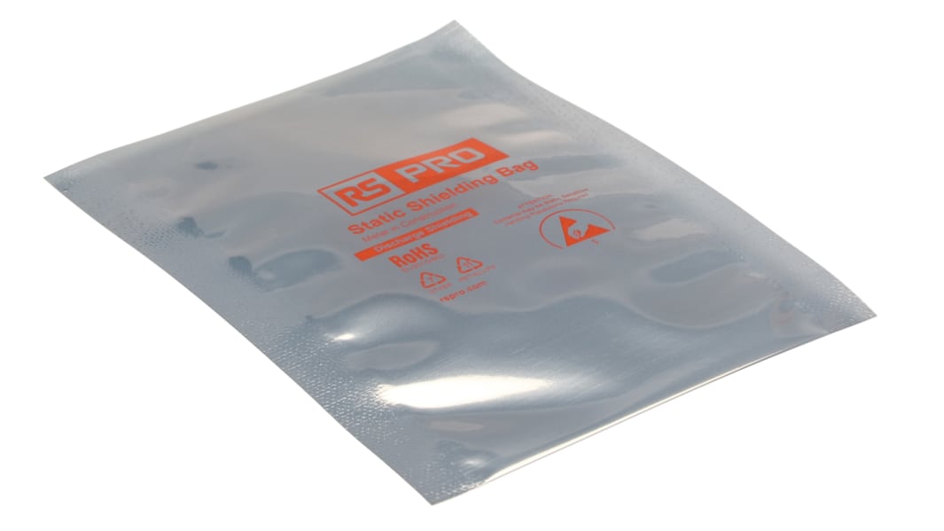 RS PRO Static Shielding Bag 152mm(W)x 203mm(L)