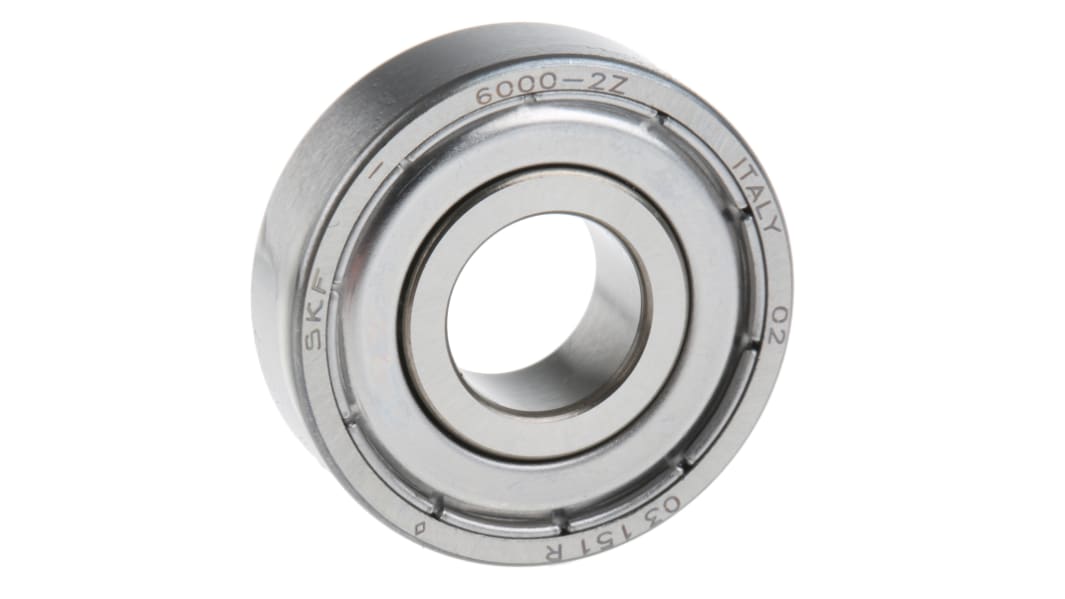 SKF 6000-2Z Single Row Deep Groove Ball Bearing- Both Sides Shielded 10mm I.D, 26mm O.D