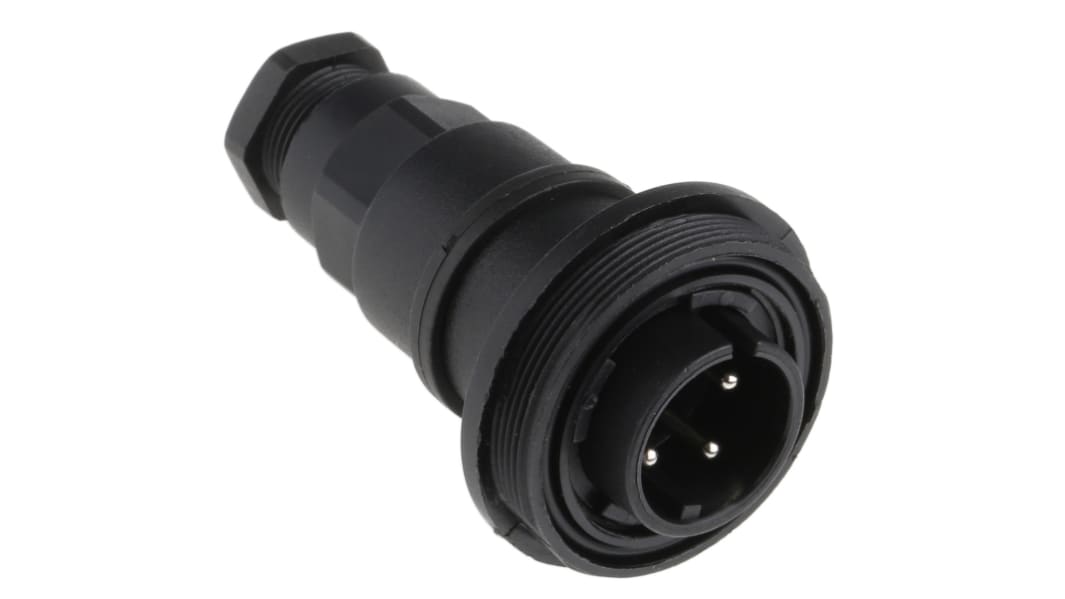 Connecteur circulaire Bulgin série Standard Buccaneer, Standard, 4 contacts, Suspension libre, raccordement A visser