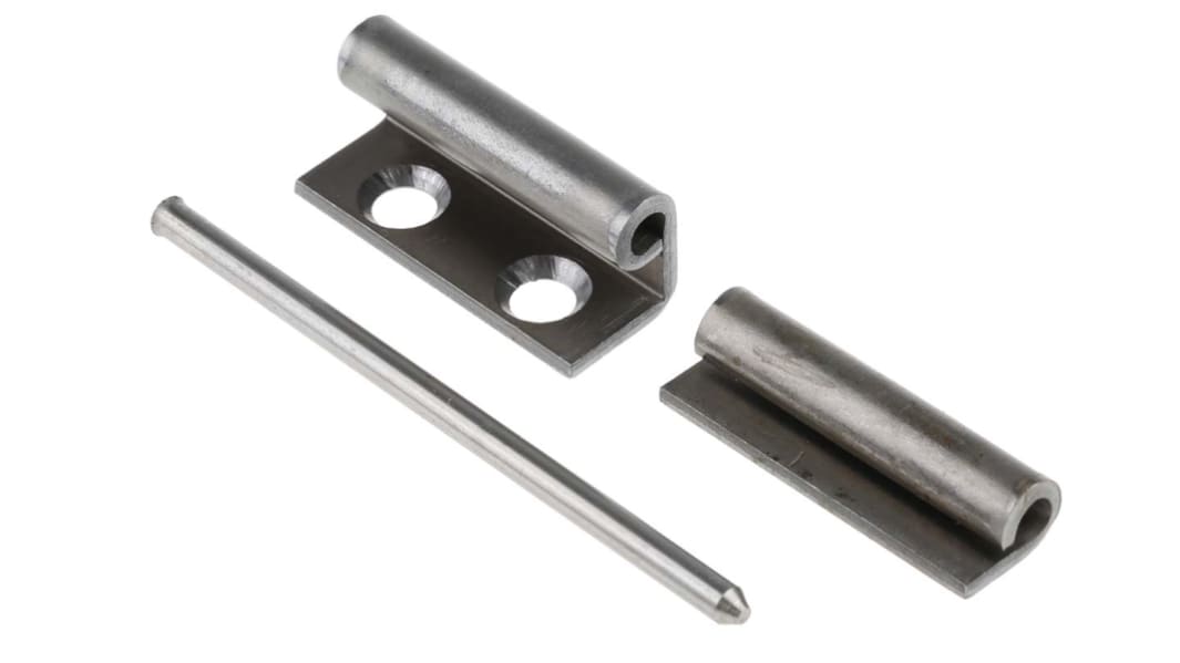 RS PRO Stahl Verdecktes Scharnier Verdecktes Scharnier Freischwingend, 2mm x 16mm x 80mm
