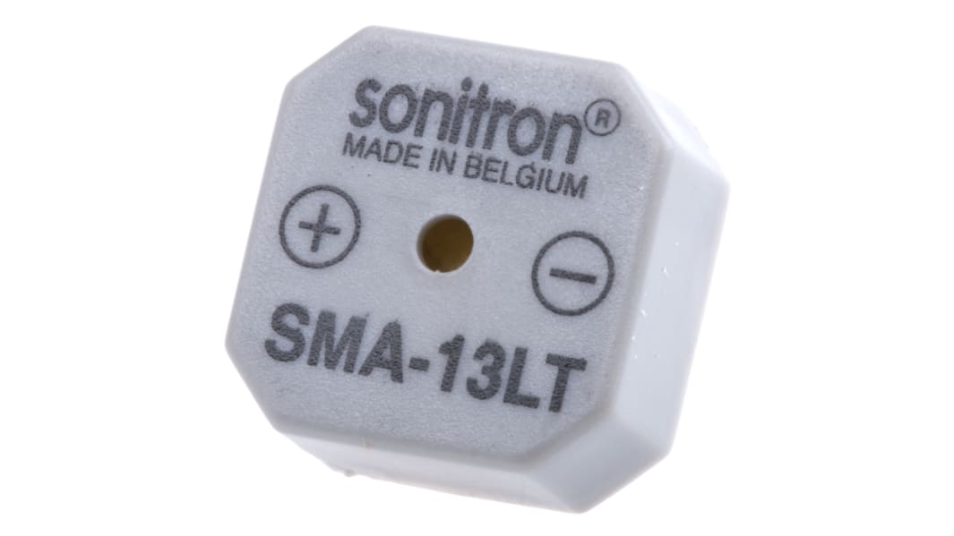 Cicalino Sonitron, 15V cc, Ø 14mm, 82dB, tono Continuo, Su foro