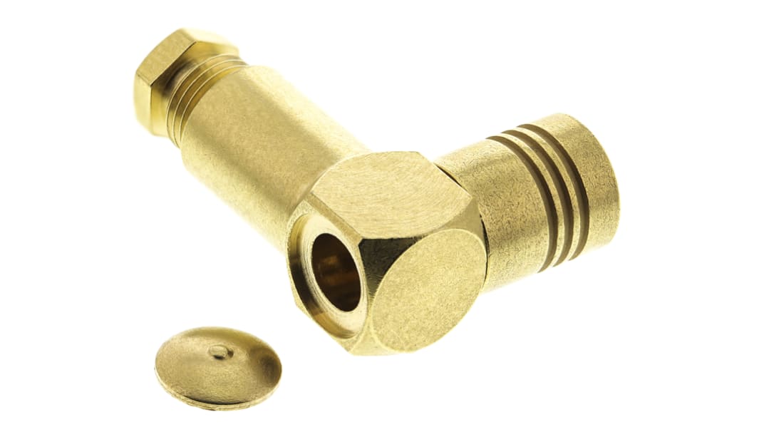 Radiall Stecker Koaxialsteckverbinder SMB-Steckverbinder, Kabelmontage Klemm-Anschluss, für RG179, RG187, RG188,
