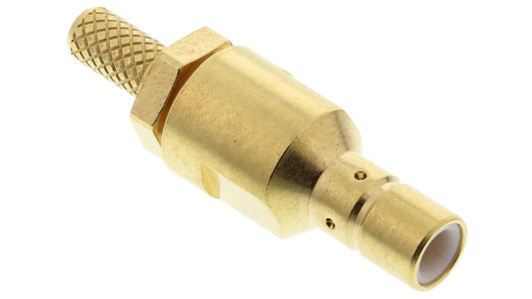Radiall, Jack Cable Mount SMB Connector, 50Ω, Crimp Termination, Straight Body