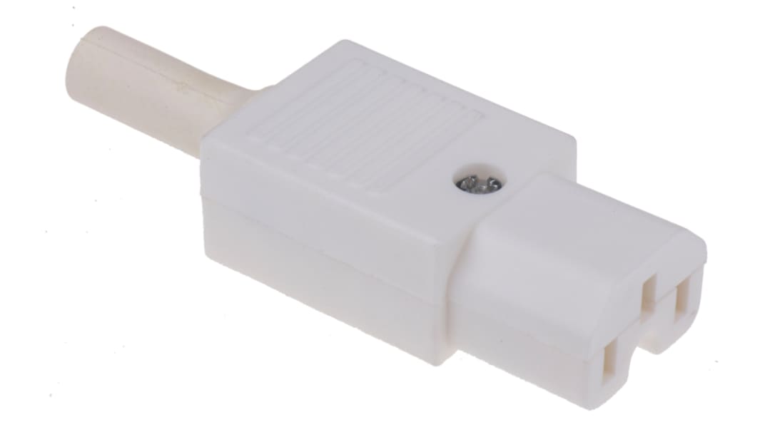 Conector IEC C15 hembra Bulgin, Montaje de Cable, 250 V, 10A