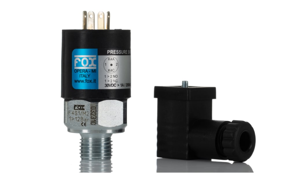 RS PRO Pressure Switch, G 1/4 1bar to 12 bar