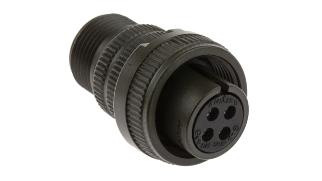Connettore circolare MIL Amphenol Industrial, Ad angolo diritto, 4 poli, Femmina, Montaggio su cavo