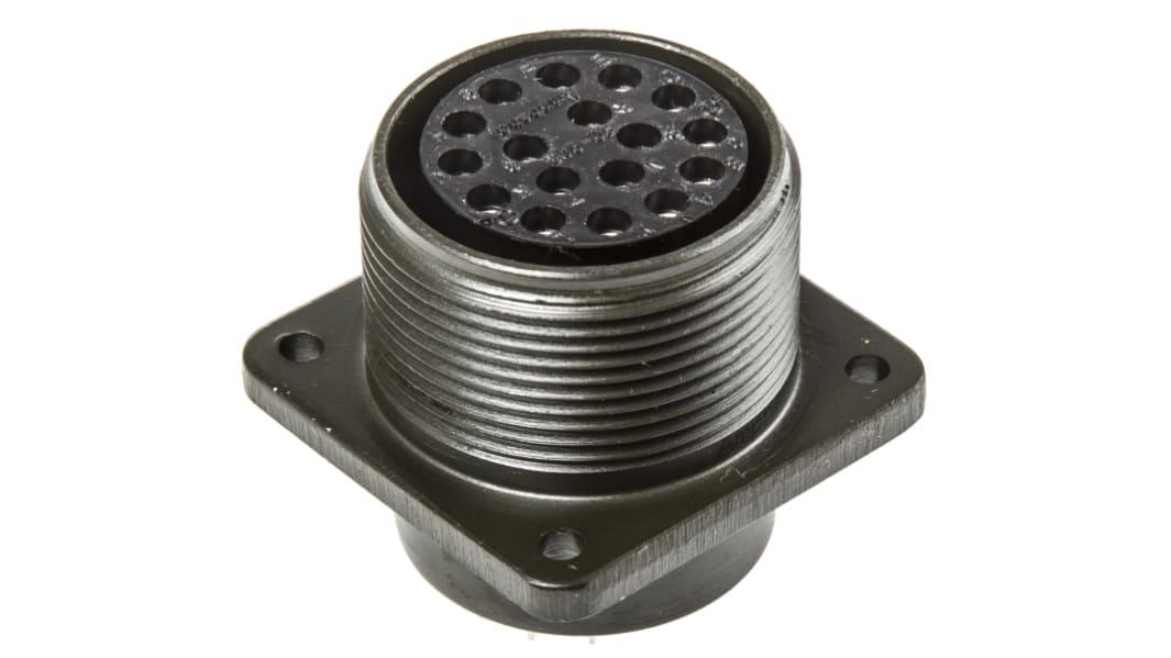 Amphenol Industrial, MS3102A, Copper Alloy 17 Way Box Mount MIL Spec Circular Connector Receptacle, Socket