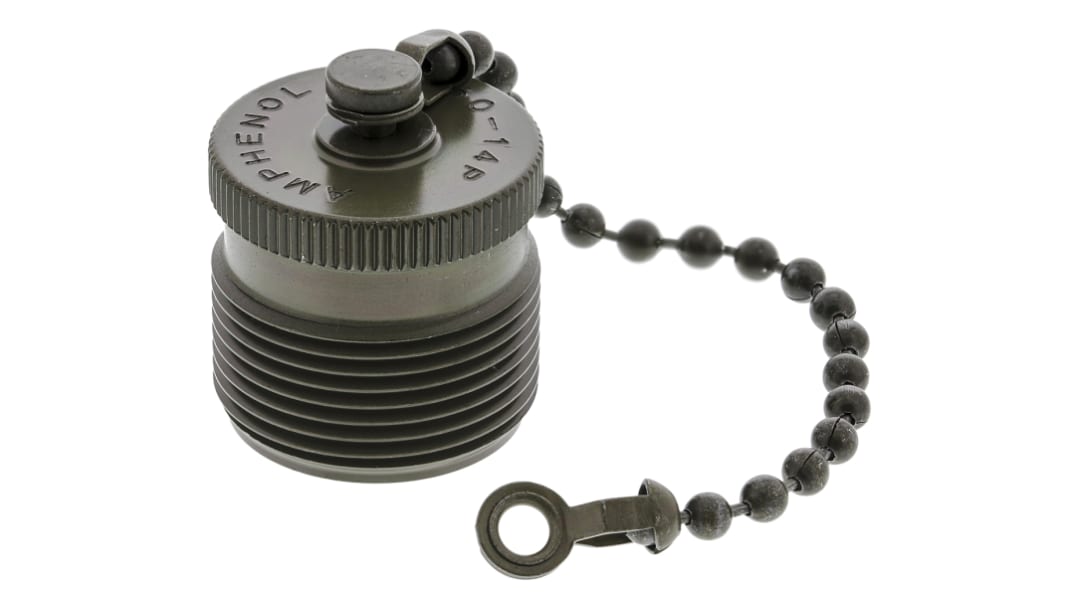 Amphenol Industrial 97 MIL-DTL-5015 Socket Dust Cap, Shell Size 24 IP66 Rated, with Olive Drab Cadmium Finish, Aluminium