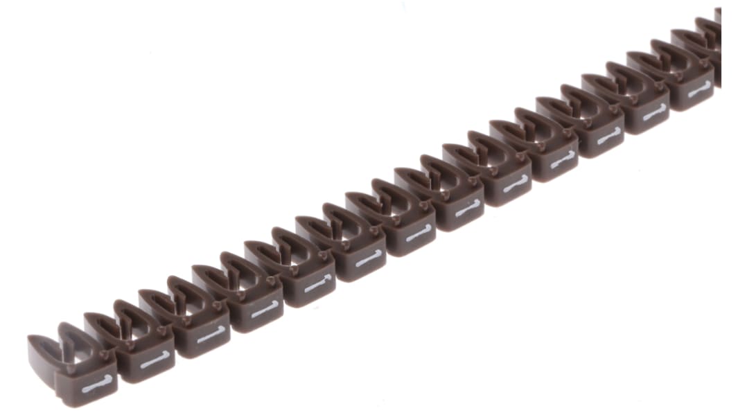 Legrand ケーブルマーカー, 茶, 5.6mm, 2.8 → 3.8mm, 0 382 21