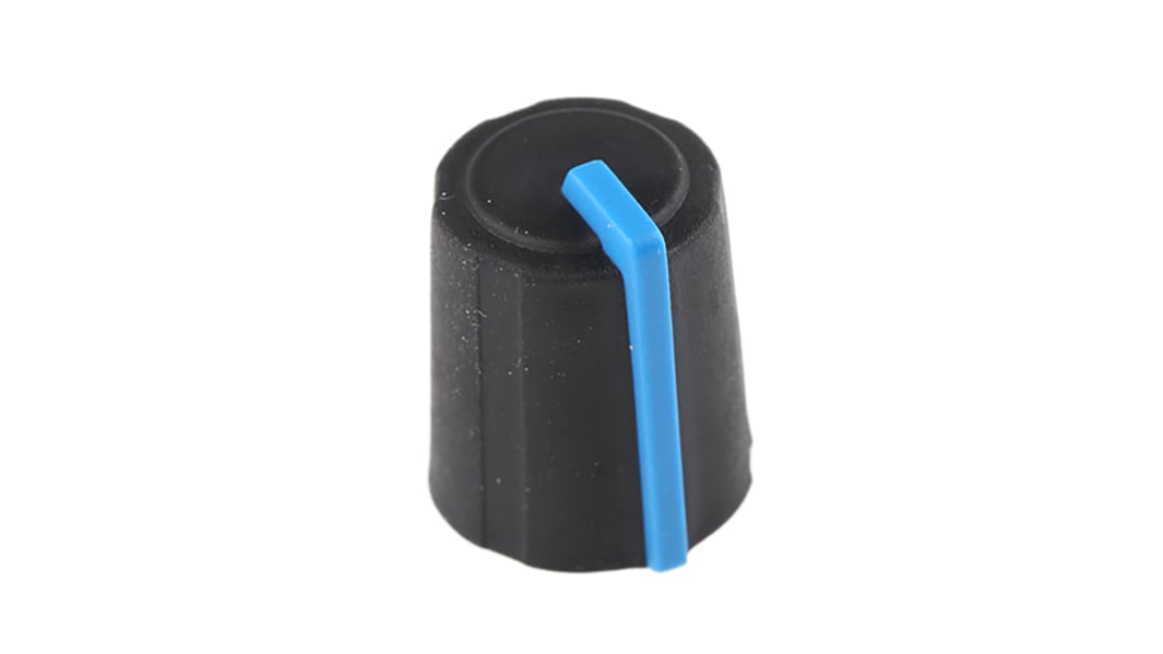 Sifam TPE/PP ノブ, 6mm, スプライン軸 直径:11.5mm, ソフトタッチプッシュオン