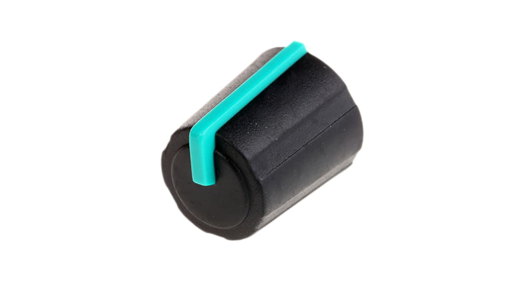 Sifam TPE/PP ノブ, 6mm, スプライン軸 直径:11.5mm, ソフトタッチプッシュオン